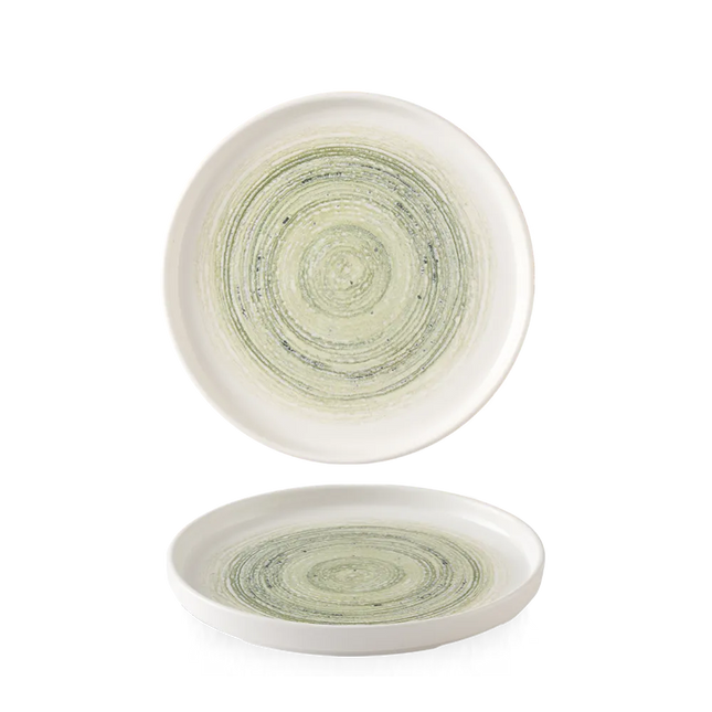 Elements Fern Walled Plate 16 cm 6/box