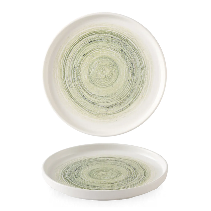 Elements Fern Walled Plate 26 cm 6/box