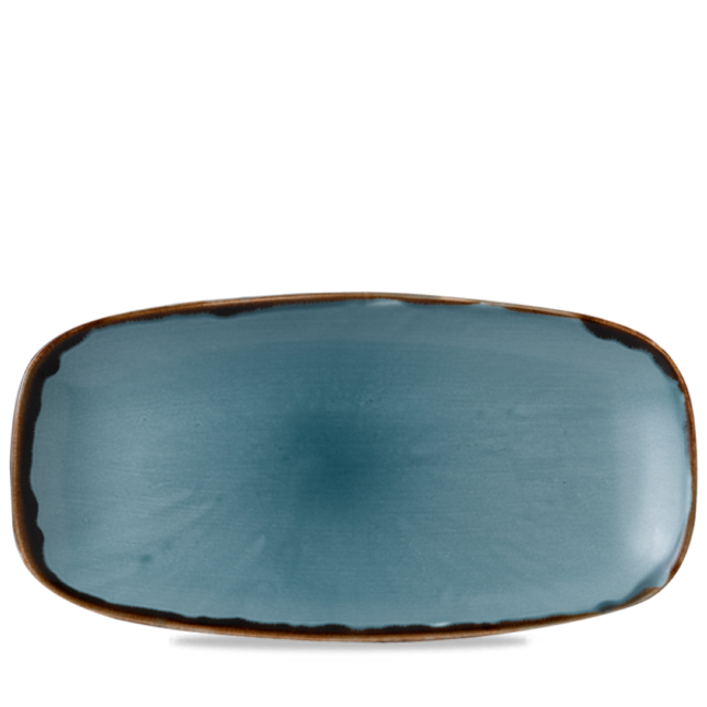 Harvest Blue Chefs Oblong Plate 35,5x18,9cm 6/box