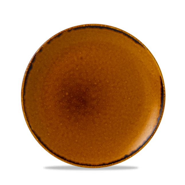 Harvest Brown Coupe Plate 21.7cm 12/box