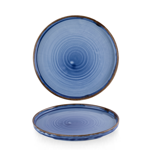 Harvest Indigo Walled Plate 21cm 6/box