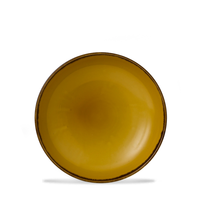 Harvest Mustard Coupe Bowl 18.2cm 12/box