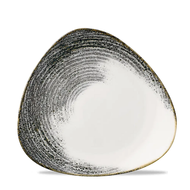 Homespun Accents Black Lotus Plate 23cm 12/box