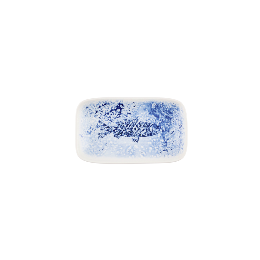 Inked Fresco Blue Natural Deep Tray 22 x 13 cm 6/box
