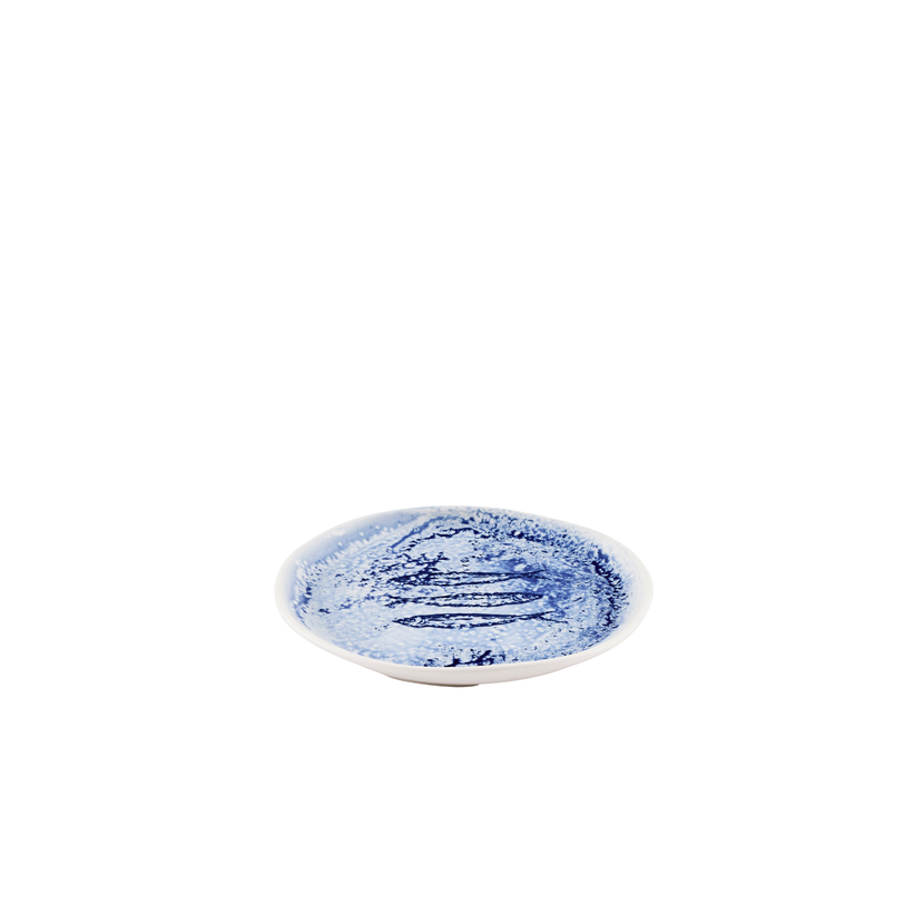 Inked Fresco Blue Natural Organic Plate 21,5 cm 6/box