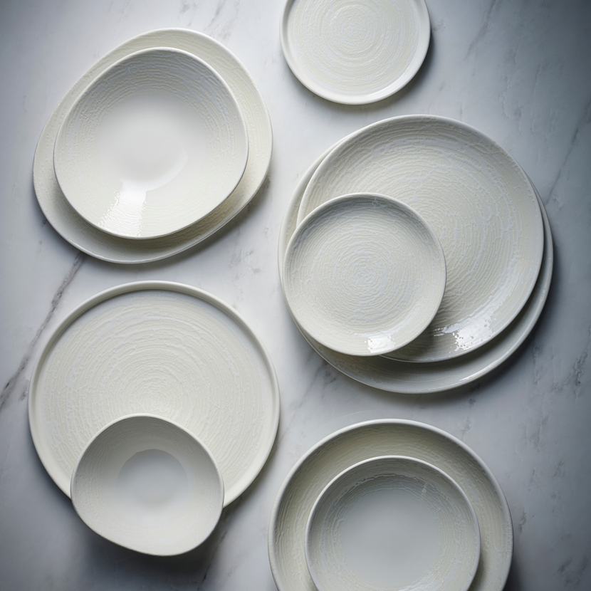 Inked Elements Ice Opal Plate 26 cm 12/box