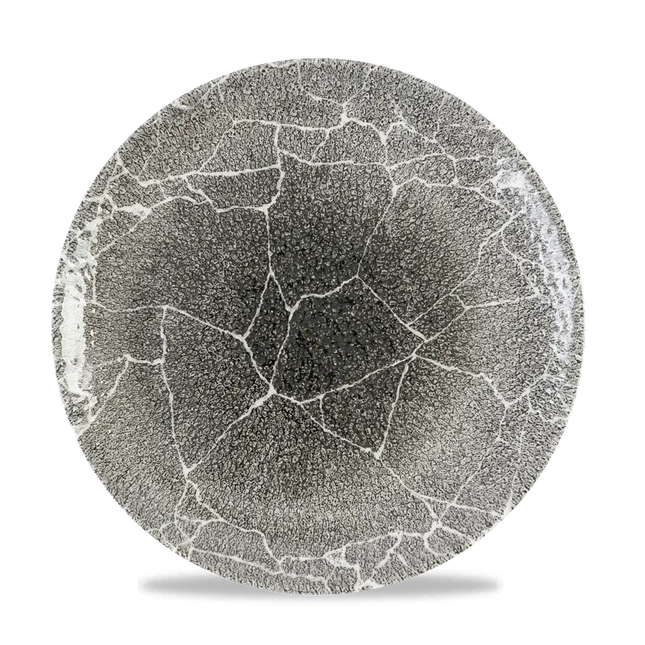 Kintsugi Black Evolve Coupe Plate 26cm 12/box