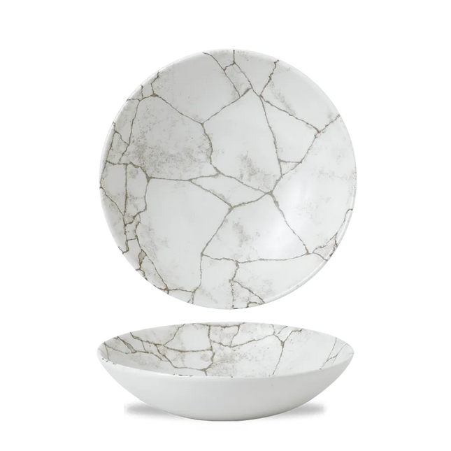Kintsugi Agate Grey Evolve Coupe Bowl 18,2 cm 12/box