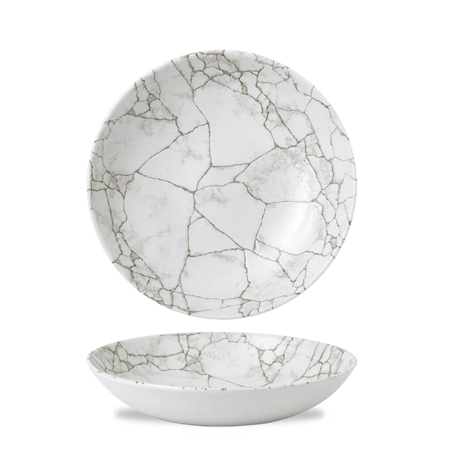 Kintsugi Agate Grey Evolve Coupe Bowl 24,8 cm 12/box