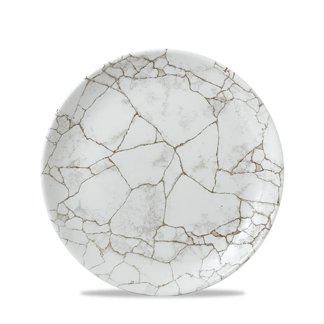 Kintsugi Agate Grey Evolve Coupe Plate21.7cm 12/box