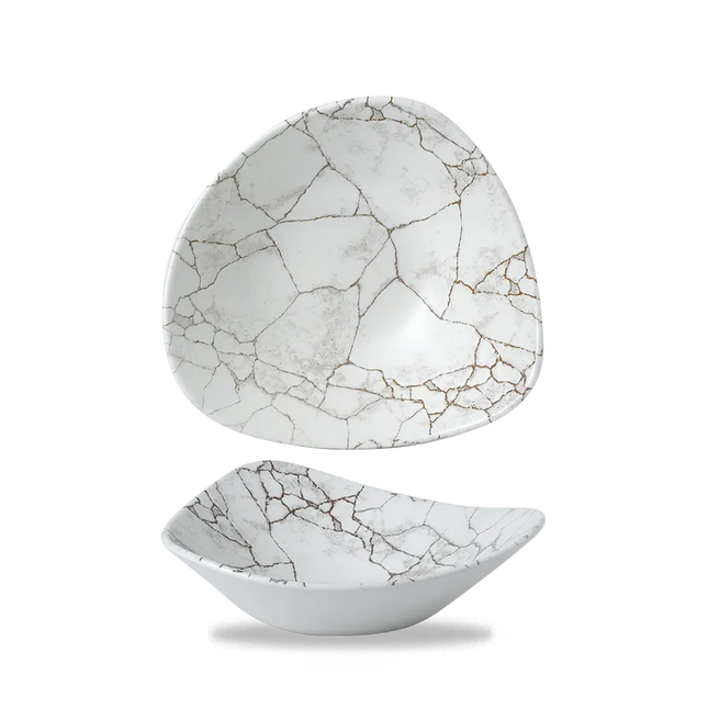 Studio Prints Kintsugi Agate Grey Lotus Bowl 23cm 12/box