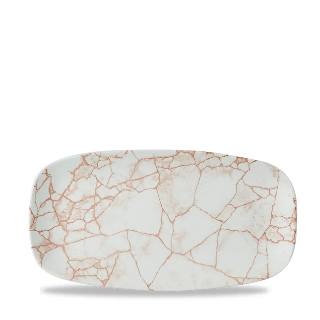 Coral Chefs Oblong Plate 12/box