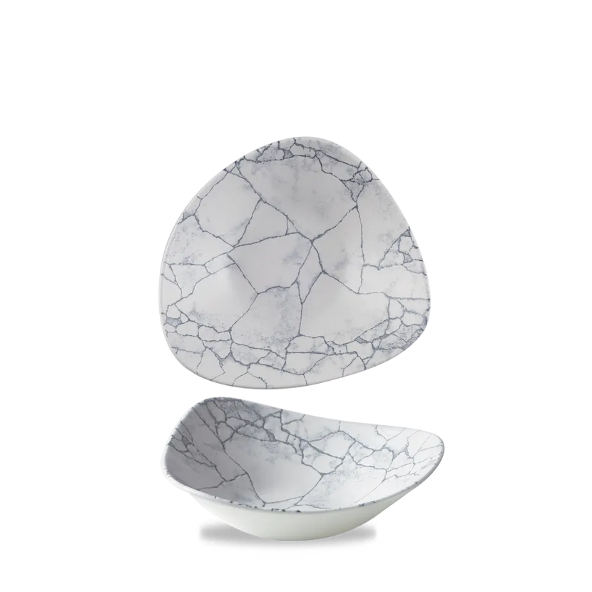 Pearl Gray Lotus Bowl 23cm 12/box