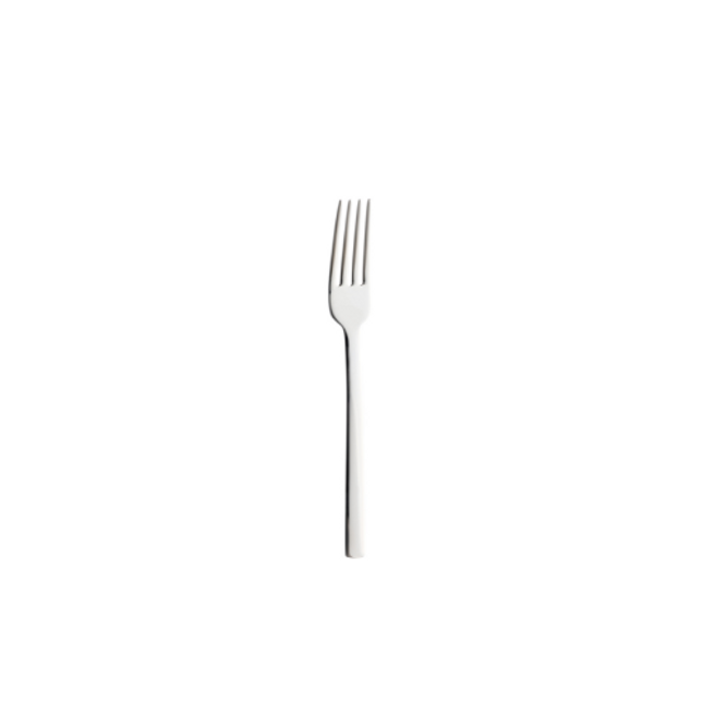 Linear Cutlery Dessert Fork van Churchill, 4 mm, set van 12. Stijlvolle en duurzame dessertvork uit de Linear serie, perfect voor het serveren van desserts en kleinere gerechten. Ideaal voor gebruik in de horeca.