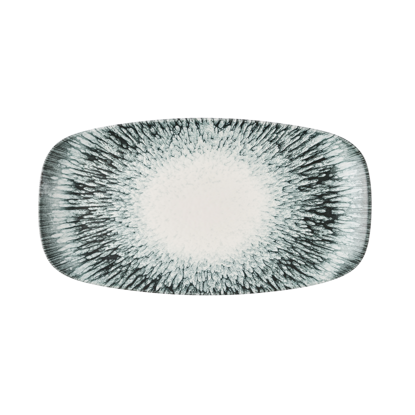 Lume Black Oblong Plate 35,5 x 18,9 cm 6/box