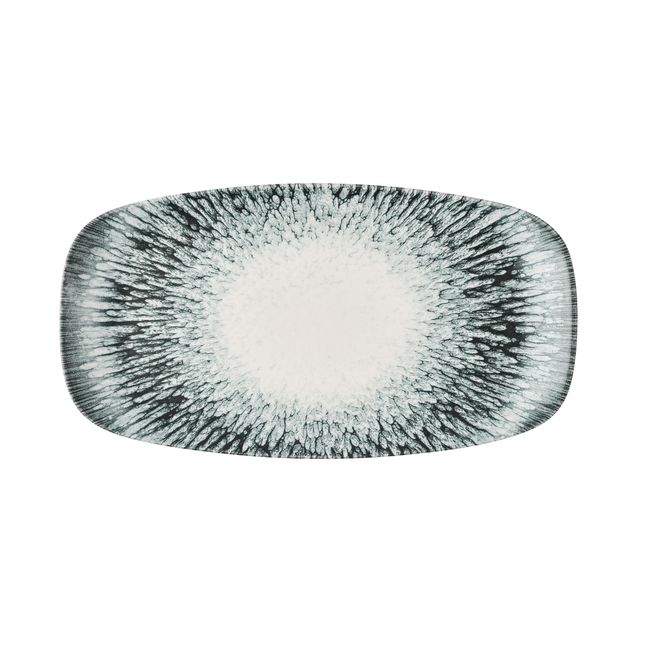 Lume Black Oblong Plate 35.5 x 18.9 cm 6/box