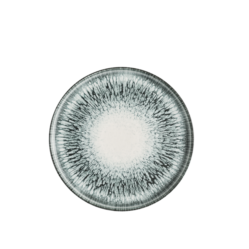 Lume Black Walled Plate 26 cm 6/box