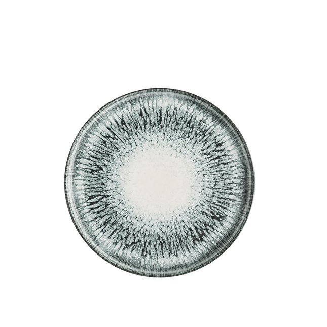 Lume Black Walled Plate 26 cm 6/box