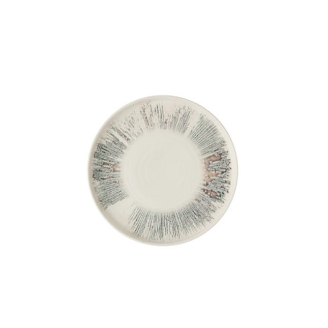 Churchill Lyra Pink Walled Plate 26 cm – set van 6 borden met een organisch ontwerp en verfijnde roze tint, ideaal voor het serveren van hoofdgerechten in een stijlvolle horeca-omgeving.