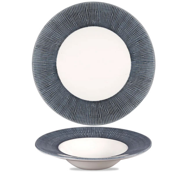 Bamboo Spinwash Mist Wide Rim Bowl 28cm 12/box