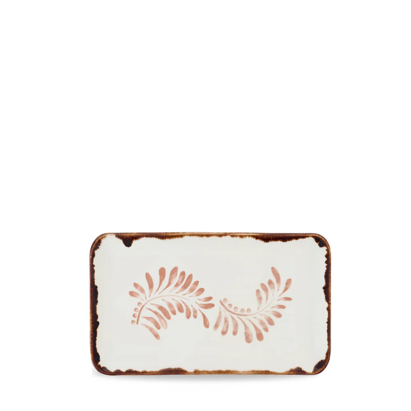 Harvest Terracotta Organic Rectangular Plate 27x16cm 12/box