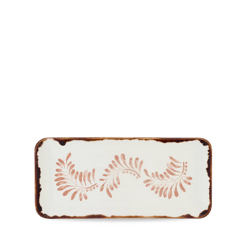 Harvest Terracotta Organic Rect Plate 34,6x15,6cm 6/box