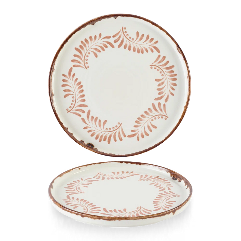 Harvest Terracotta Walled Plate 26cm 6/box