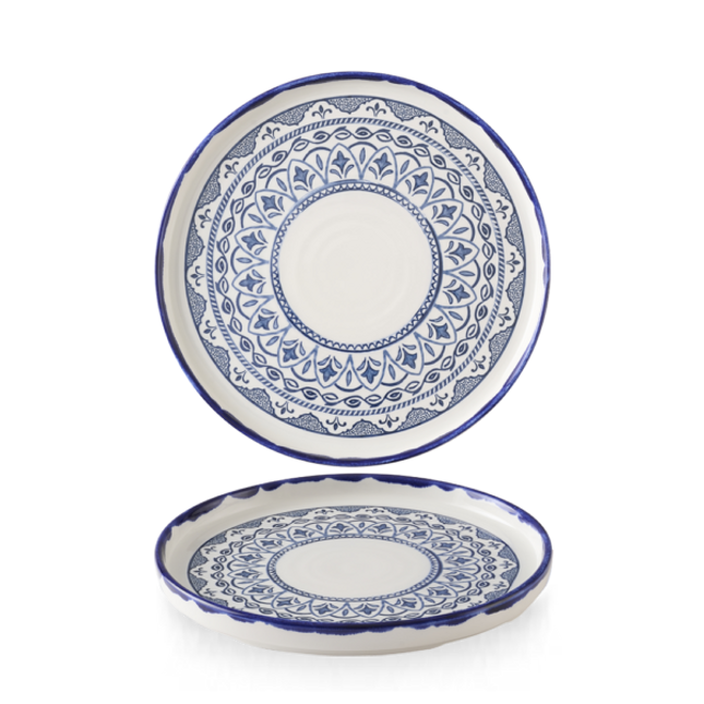 Harvest Mediterranean Moresque Walled Plate 21cm 6/box