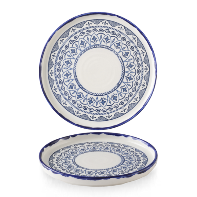 Harvest Mediterranean Moresque Walled Plate 26cm 6/box
