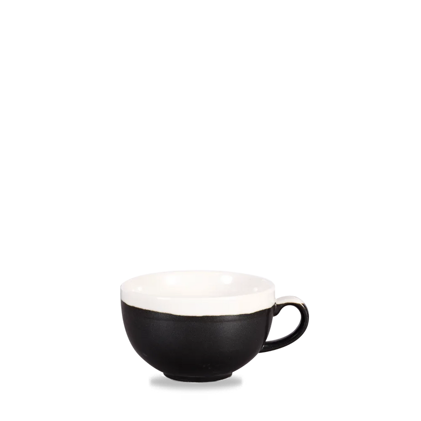 Monochrome Onyx Black Cappuccino Cup 355 ml 12/box