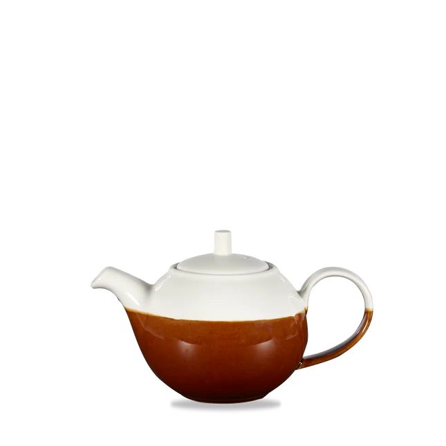 Monochrome Cinnamon Brown Profile Beverage Pot 444ml 4/box