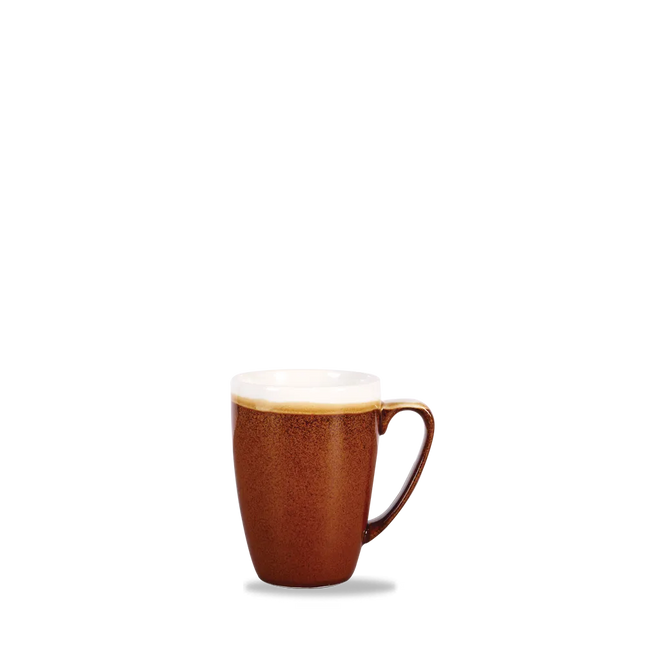Monochrome Cinnamon Brown Profile Mug 355ml 12/box