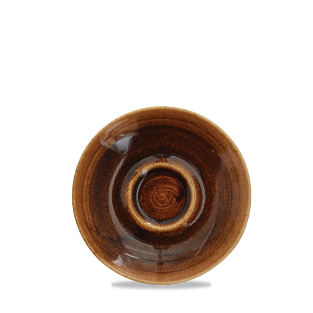 Monochrome Vintage Copper Cappuccino Saucer 16cm 12/box