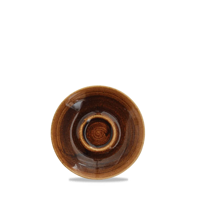 Monochrome Vintage Copper Espresso Saucer 11cm 12/box