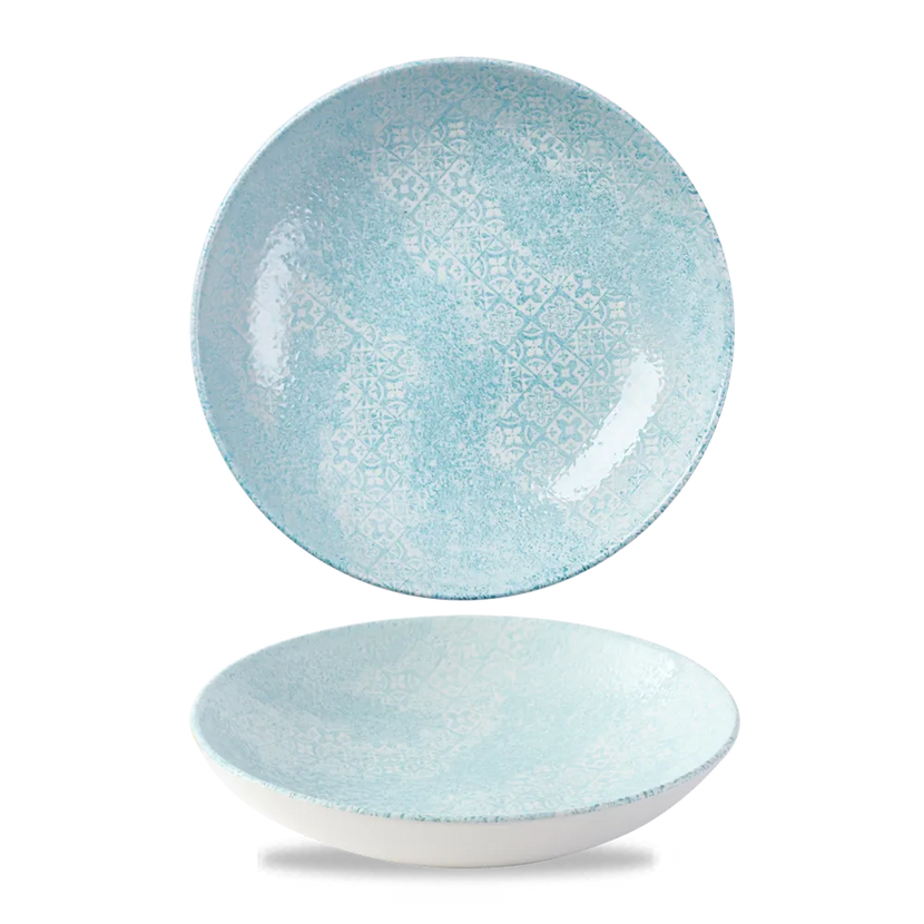 Med Tiles Aquamarine Evolve Coupe Bowl 18.2cm 12/box