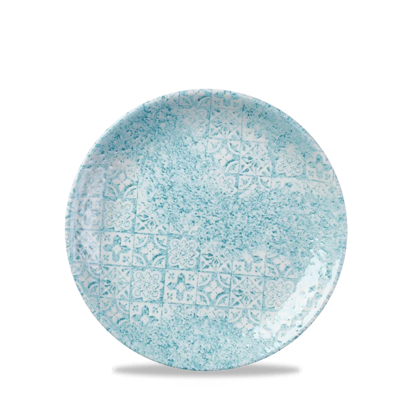 Med Tiles Aquamarine Evolve Coupe Plate 16.5cm 12/box