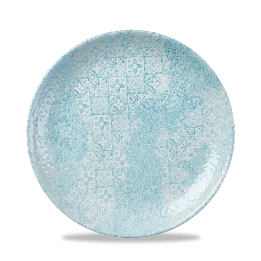 Med Tiles Aquamarine Evolve Coupe Plate 21.7cm 12/box