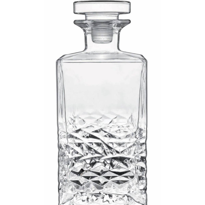 Texture decanter w/glass stopper 750 ml 6/box