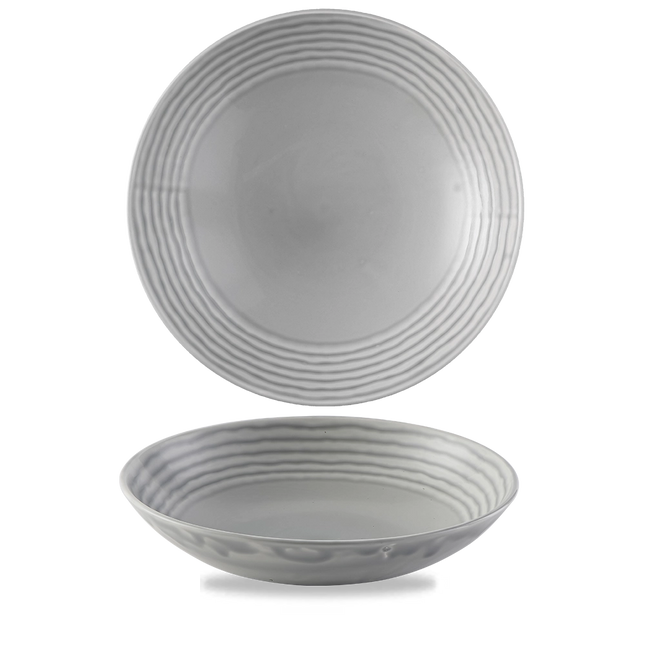 Harvest Norse Gray Coupe Bowl 24.8cm 12/box