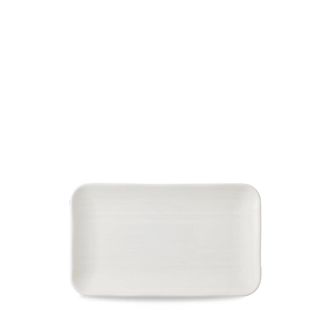Harvest Norse White Organic Rectangular Plate 27x16cm 12/box