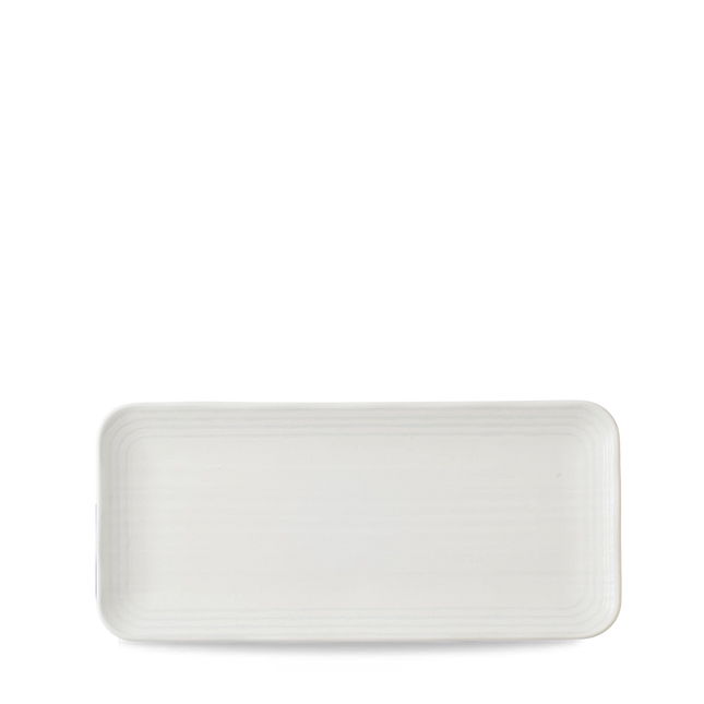 Harvest Norse White Organic Rect Plate 34.6x15.6cm 6/box