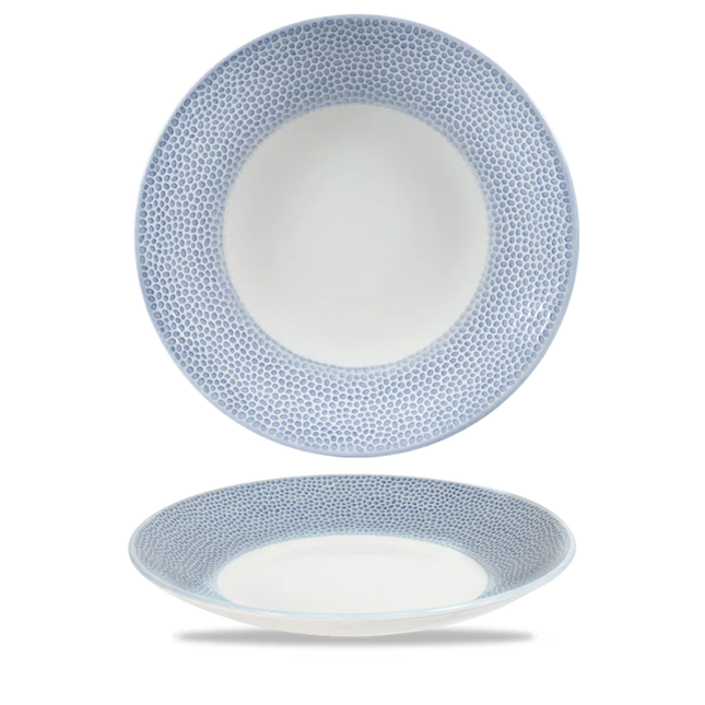 Isla Spinwash Ocean Blue Deep Coupe Plate 28.1cm 12/box