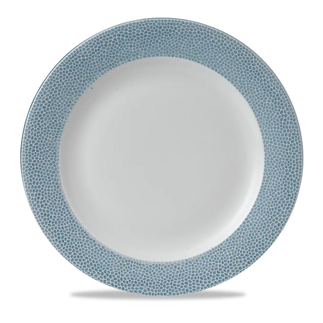 Isla Spinwash Ocean Blue Profile Wide Rim Plate 30cm 12/box
