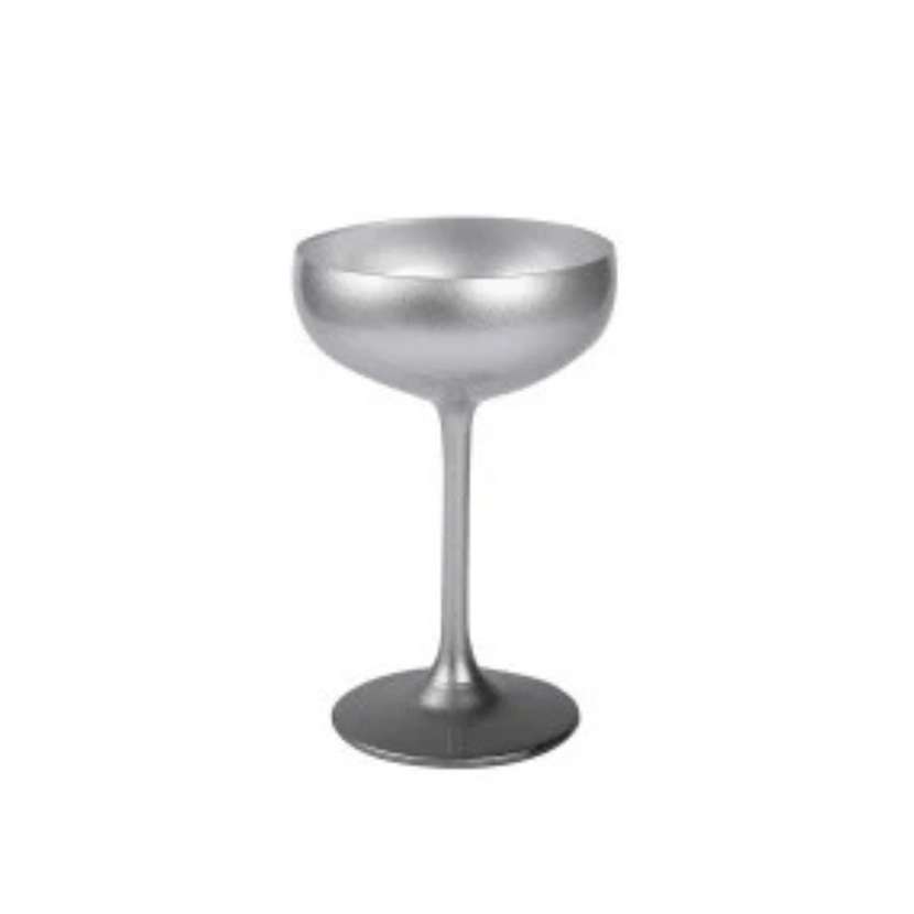 Olympic Plain Champagne Saucer Silver 230 ml 6/box