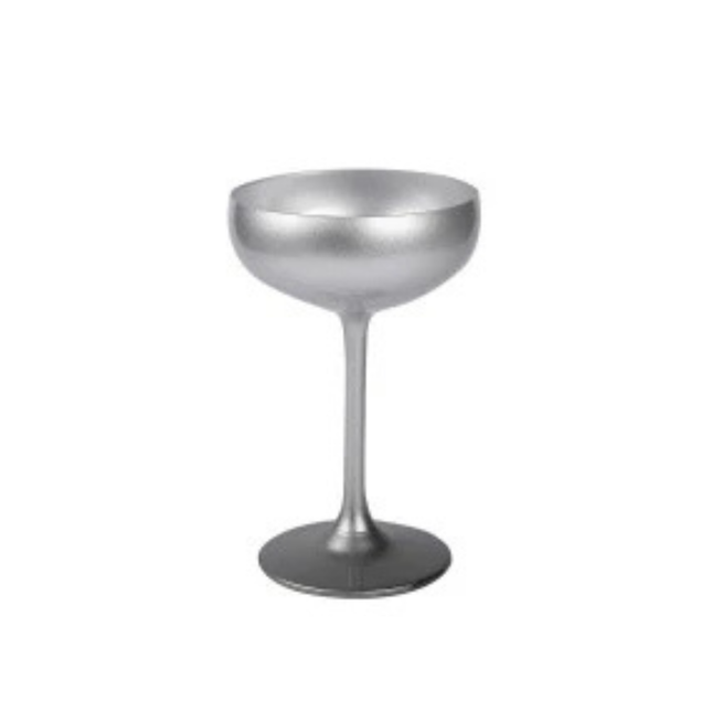 Olympic Plain Champagne Saucer Silver 230 ml 6/box