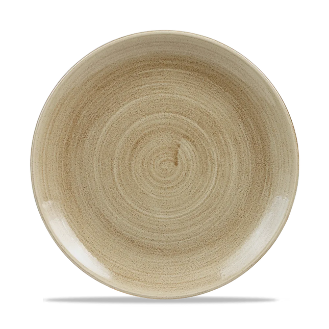 Stonecast Patina Antique Taupe Evolve Coupe Plate 26cm 12/