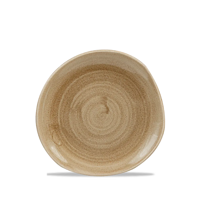 Stonecast Patina Antique Taupe Round Trace Plate 18.6cm 12/b