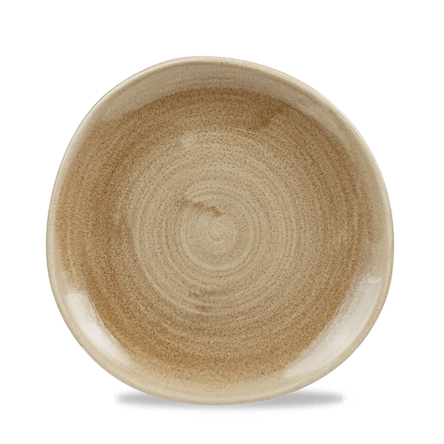 Stonecast Patina Antique Taupe Round Trace Plate21cm 12/b