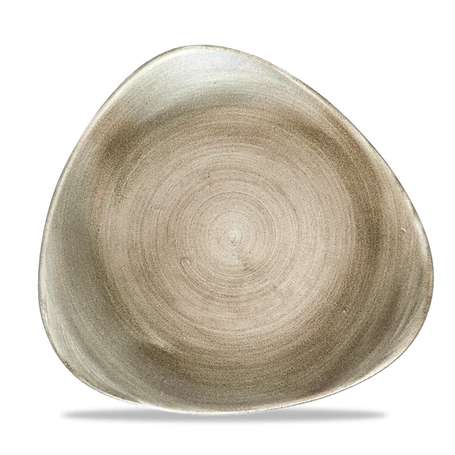 Stonecast Patina Antique Taupe Lotus Plate 25cm 12/box