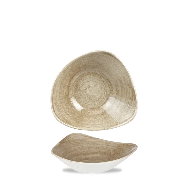 Stonecast Patina Antique Taupe Lotus Bowl 18cm 12/box